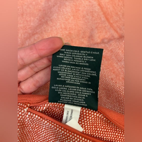 NWOT Ralph Lauren Pillow Covers (set of 2)  | Size: 20 X 20  |  Color: Orange - Picture 2 of 6